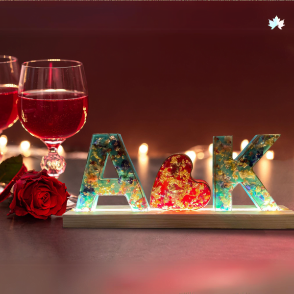 Luminous Legacy - Customizable Illuminated Monogram