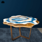 Contemporary Black Glass Coffee Table with Chrome Legs