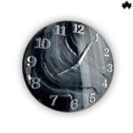 modern resin art wall clock