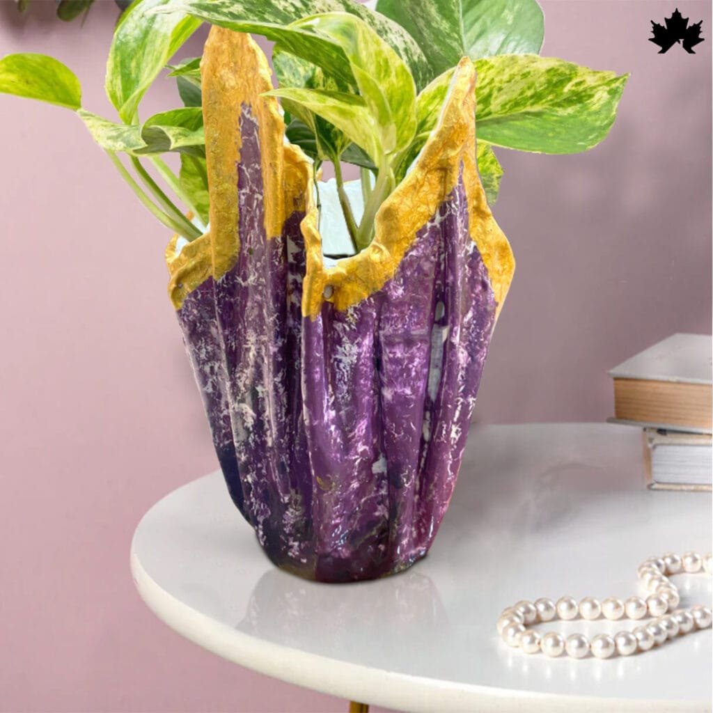 Royal Amethyst Resin Planter