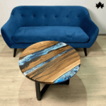Azure Veins Resin Table