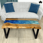 Resin and Wood Coffee Table