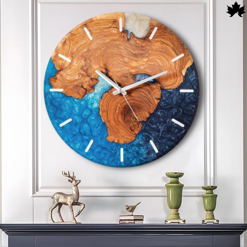 Resin & Wood Wall Clock
