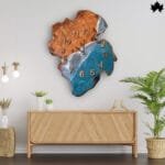 Resin & Wood Wall Clock