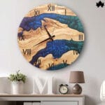 Resin & Wood Wall Clock